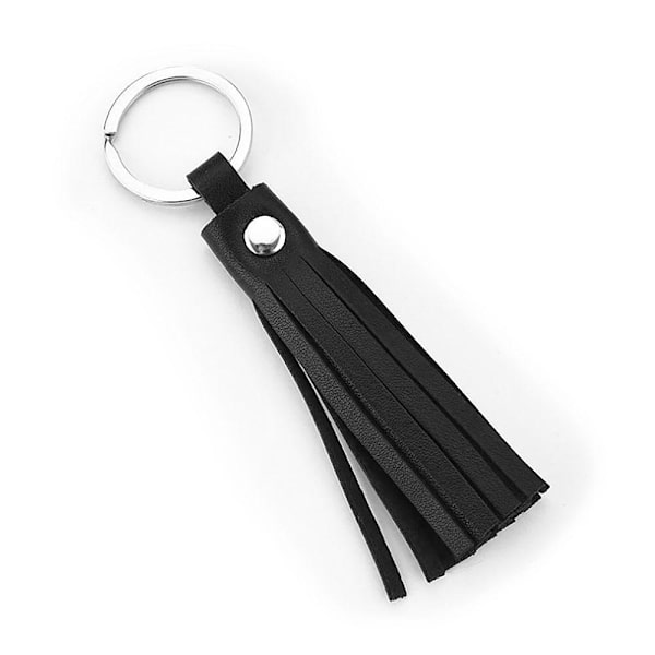 Nøkkelring - Dusj i kunstlær Black