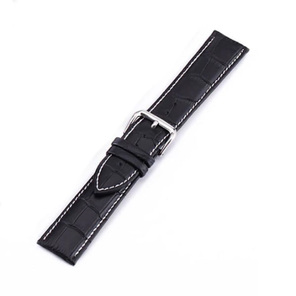 Klockarmband i läder 20 mm - Olika färger White