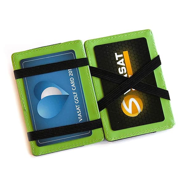 Magic Wallet korthållare i konstläder Svart / Grön Grön