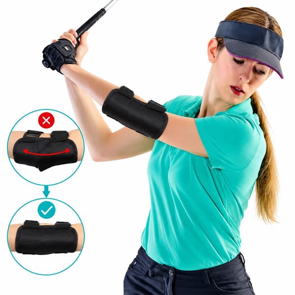 Svingtränare för golf – Rak arm och armbågskontroll