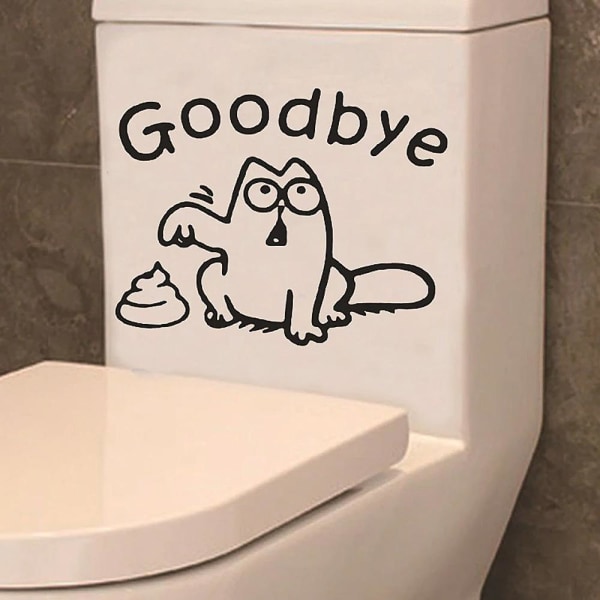 Toasticker - Goodbye Katt med bajs Svart