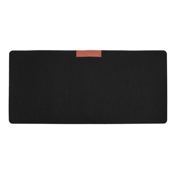 Skrivebordsunderlag / Musemåtte i filt 60 x 30 cm - Forskellige farver Black