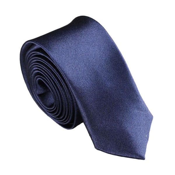 Smal / slimmad modern slips - mörkblå Mörkblå