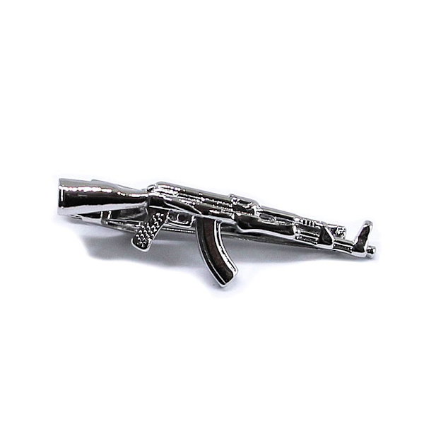 Tøff slipsnål - Silver Rifle Silver