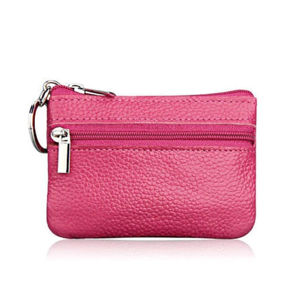 Liten lommebok i kunstskinn - Flere farger Dark pink