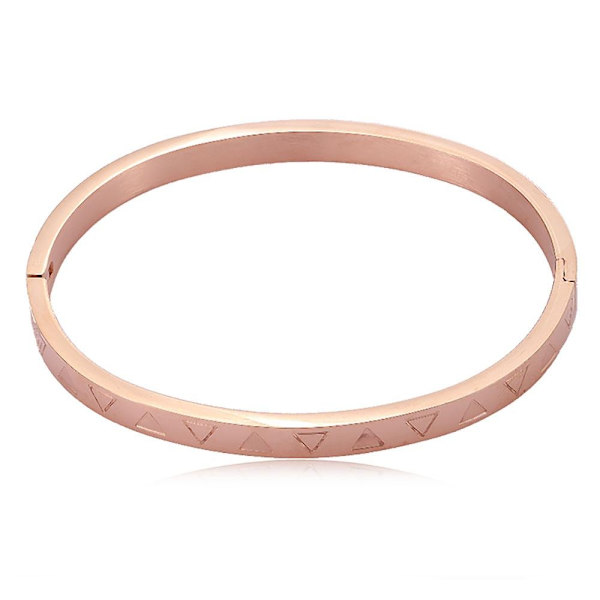2 st Armband Triangles Link Solid - Rosa Guld Rosa guld