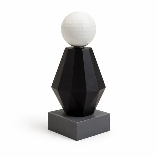 Golfpokal - 13,5 cm Vit