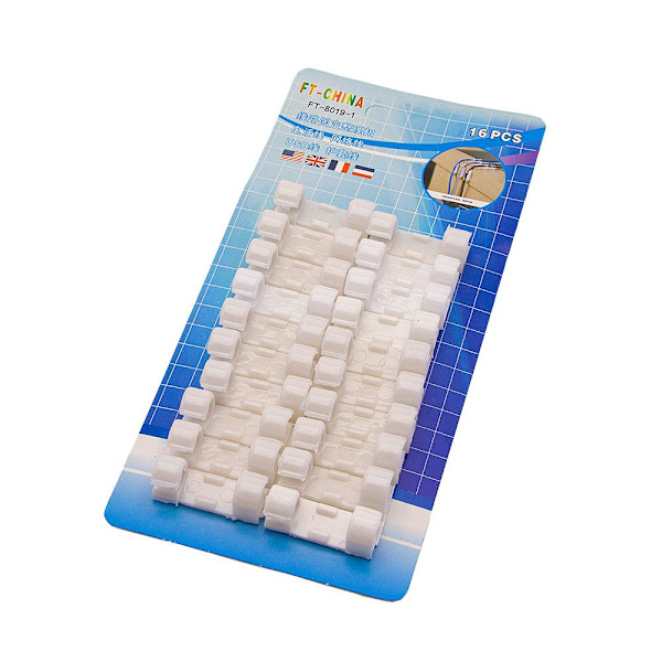 Kabelklips 20-pakning Hvit eller Transparent White
