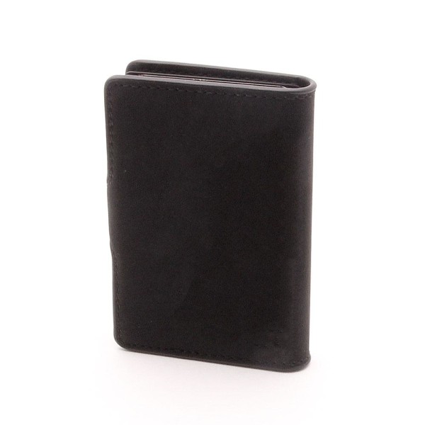 Kortfutteral Card Case Fold Out Alu / Lær - Svart Black