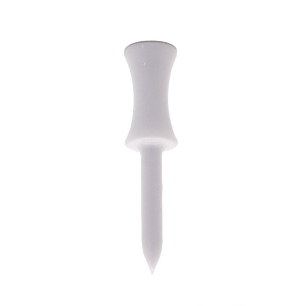 Plast golfpinner / Castle pinner 24 mm (20 stk) White