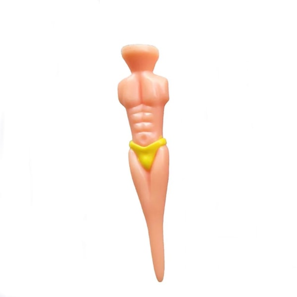 Gutter i thongs - plastpinner (6 stk) - Flere fargevalg Yellow