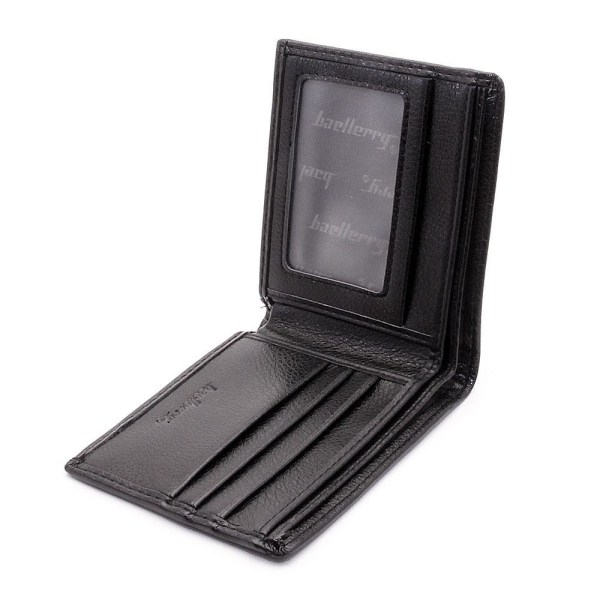 Lille Bifold Horisontal PU-pung - Flere farver Black