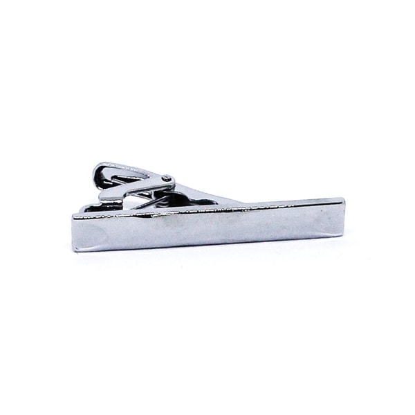 Slipsnål / slipsklämma - Kort modell i silverfärg Silver
