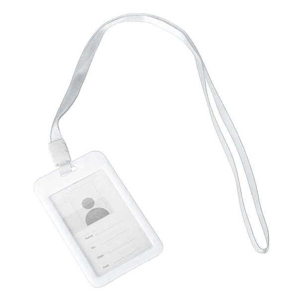 ID-holder Kortholder Adgangskort / ID-kort m rem - Flere farger White