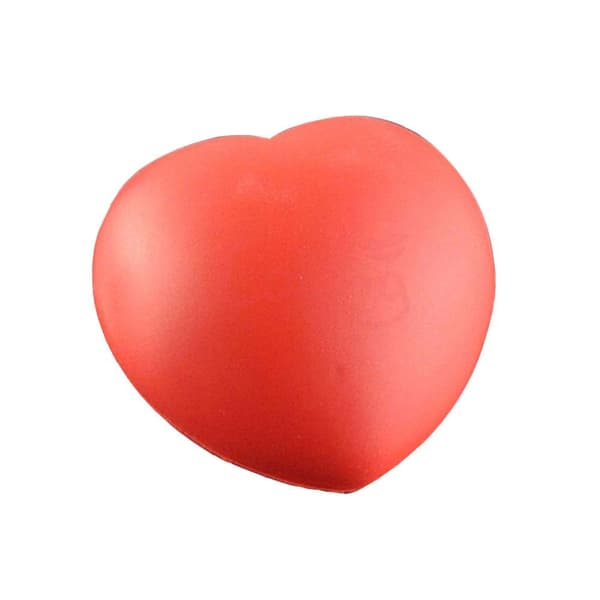 2-pack Stressboll i foam - Hjärta Röd