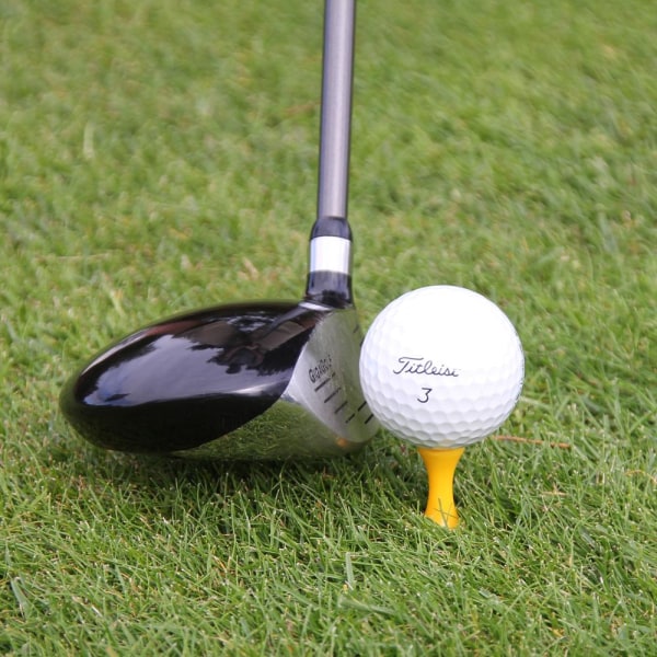 Golfpeggar i plast / Castlepeggar 25 mm (50 st) Gul
