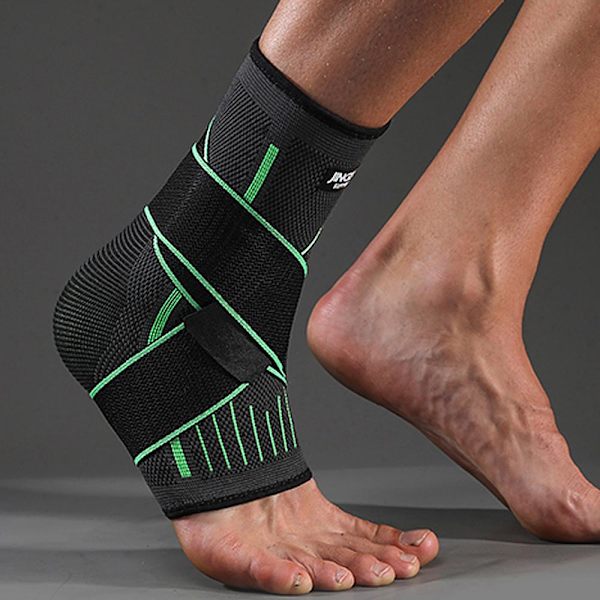 2-pack Svart ankelskydd med straps Svart S