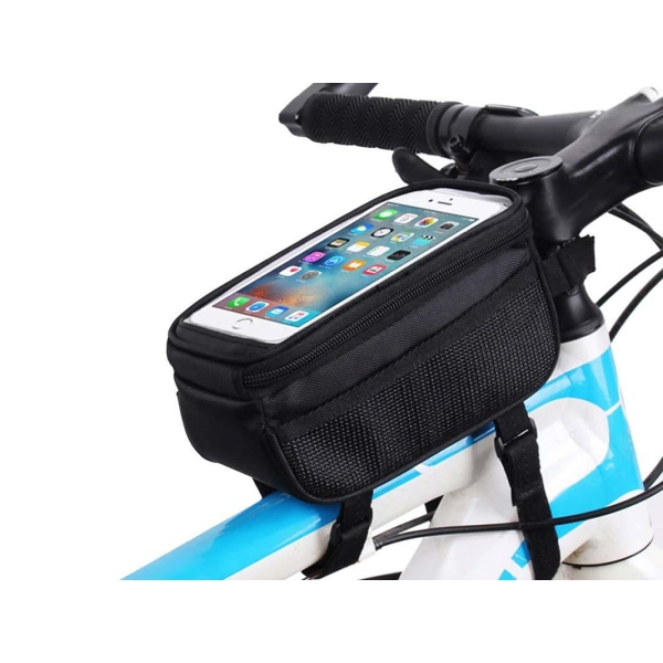 Vandtæt mobiltaske til cykel Black