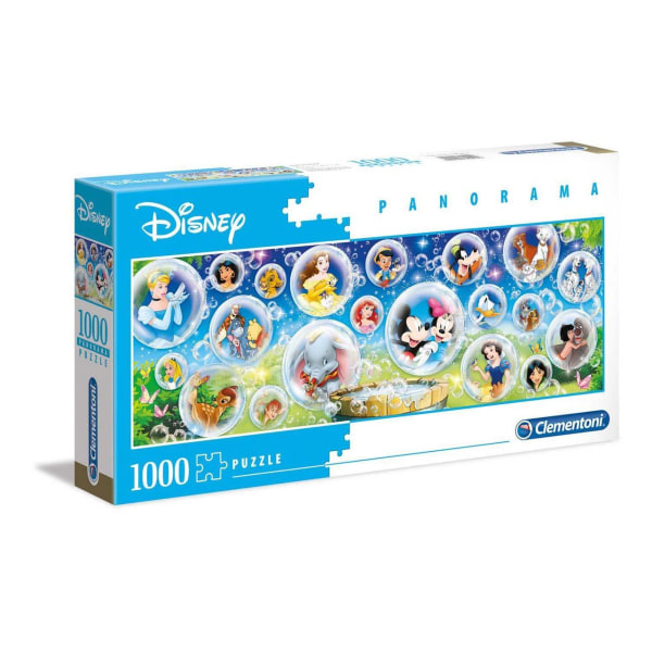Clementoni Panorama Pussel - Disney bubbelkollage 1000 bitar multifärg