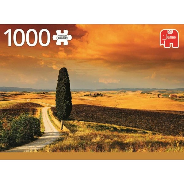 Jumbo Pussel - Solnedgång i Toscana 1000 Bitar multifärg