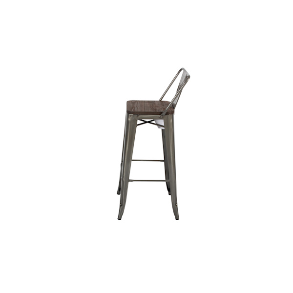 730 styck Bar pallar galvaniserade med alm trä sits 2 styck är minsta beställningen