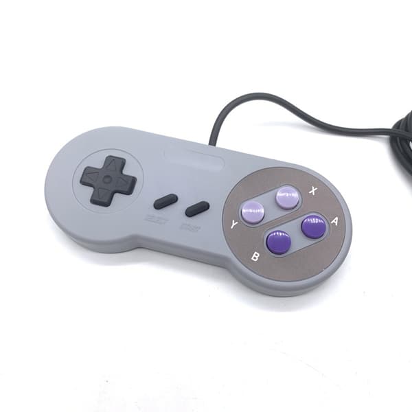 2 stk. kablet SNES-spilcontroller, 16-bit SFC Super Famicom Gamepad til europæisk og amerikansk version retrokonsol