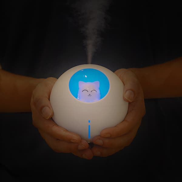 Eterisk Oljediffuser för Barn med Luftfuktare och Nattljusfunktioner