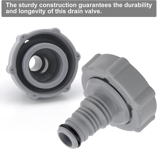 P6H1419 Aftapningsventil, Drænadapter til aftapning af poolslange, Røraftapningsventilforbindelse, P6H1419 Slangeadapterforbindelsesadapter (Diameter 32 mm)