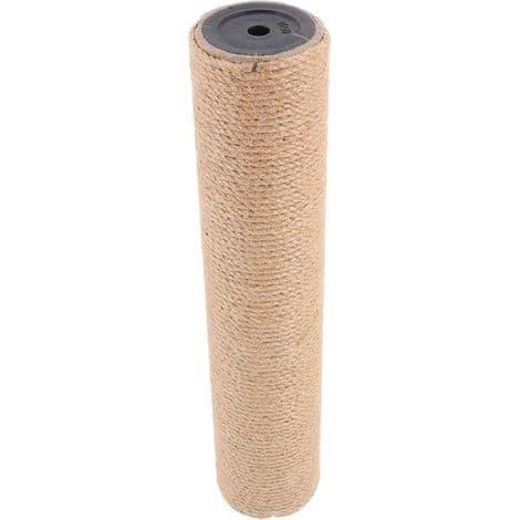 Solid katteskrapestolpe i naturlig sisal, 40 cm diameter, 8 cm