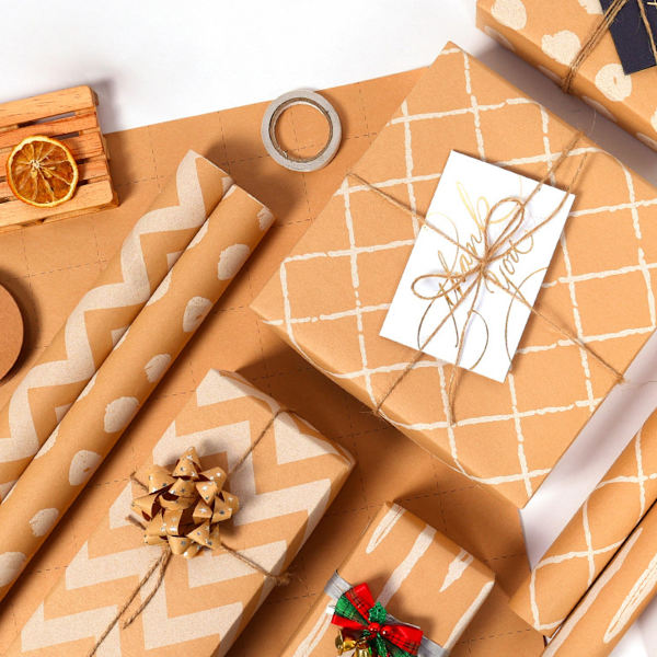 Presentpapper, Julpackpapper, för presentinslagning