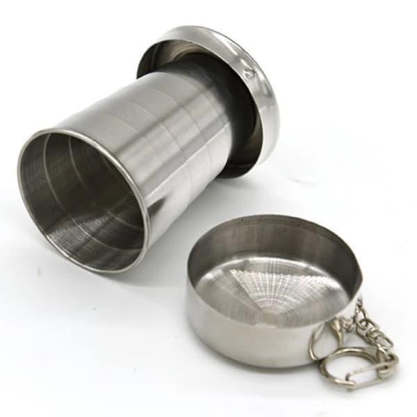 Utomhus Camping Vandring Resa Vikbar Hopfällbar Kopp Mini 75ml Koppar