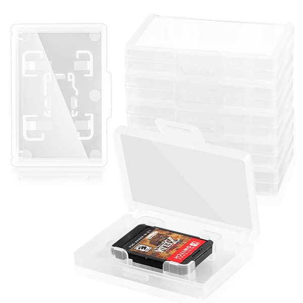 Nintendo Switch 2 Switch OLED Switch Lite Spilkort Etui Transparent TF Opbevaringsboks 10 Pak
