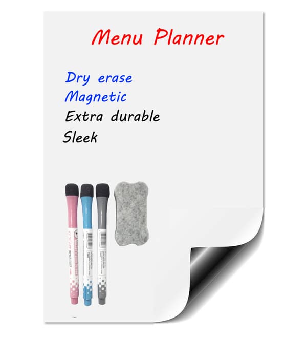 Magnetisk whiteboard for kjøleskap (hvit) A4