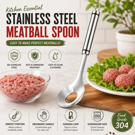 4-delad köttbullsformare i skedmodell (Modell 304)