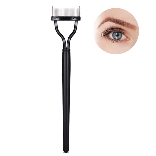 Øjenvippekam, rustfrit stål, designet til mascara, til øjenvipper