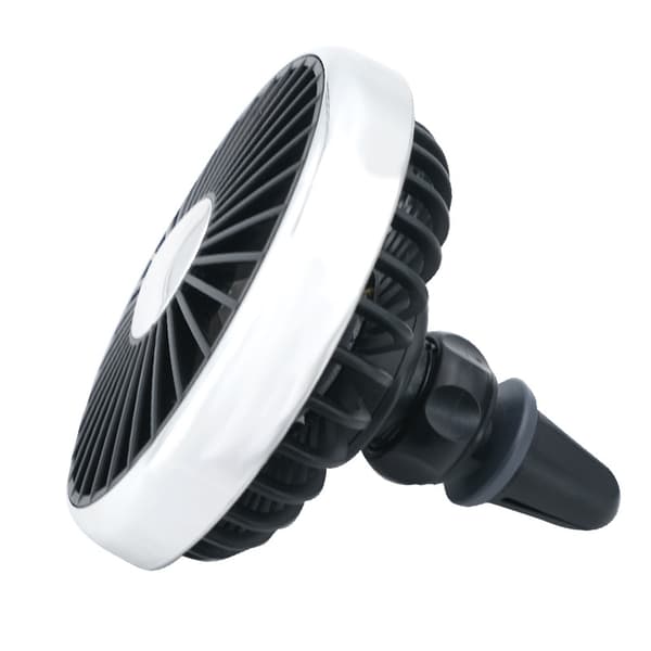 USB Bilventilator, 3 Hastigheder 360° Roterbar Lydløs Køleventilator