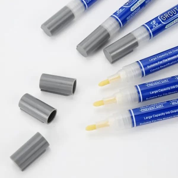 Fogpenna för kakel 6-pack: Vattentät fogrenoveringspenna för kakelrestaurering Grå Grey