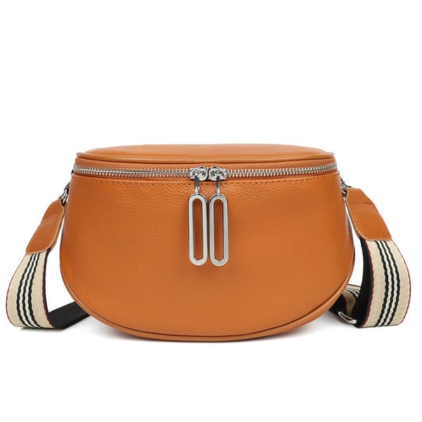 Ægte læder crossbody taske