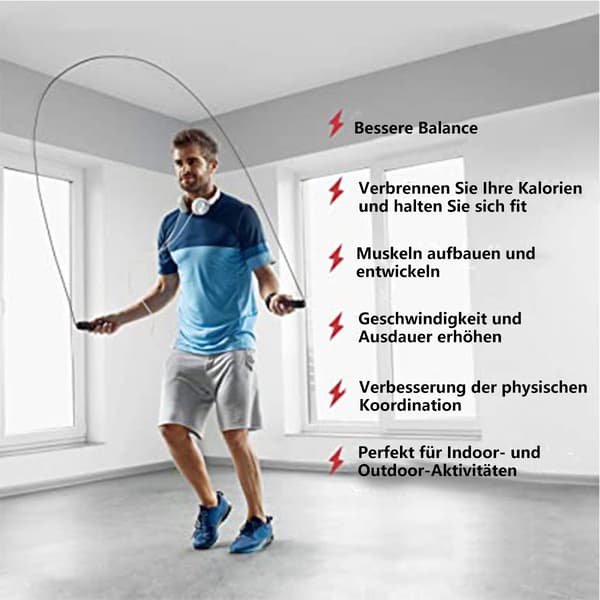 Hopprep Speed Rope Hopprep Vuxna med Kullager