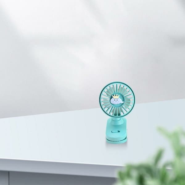 Clip-on ventilator Batteridrevet ventilator Mini ventilator med robust klemme