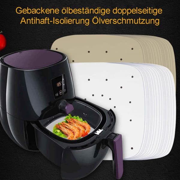 Bakplåtspapper för Airfryer 100 st, Non-stick