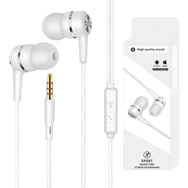 Støjreducerende kompatible in-ear hovedtelefoner: Isolerende øreprophovedtelefoner (sort)