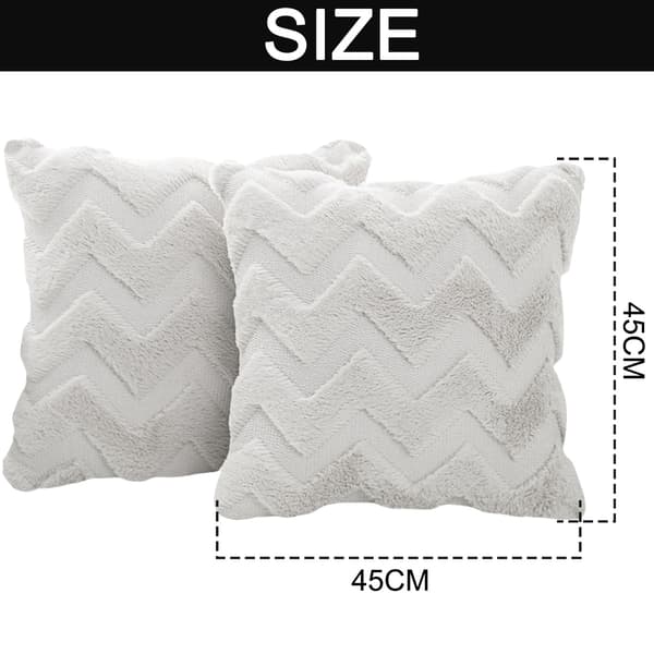 2-pakning af pudebetræk til sofa, hjem, pyntepudebetræk, dekorativt sofapudebetræk 45 x 45 cm, stil 1