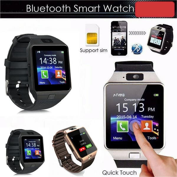 DZ09 smartklokke svart