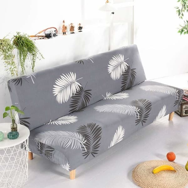 sans Bras Housse de clic clac Elastisk Stretch Sofatrekk Sofatrekk Sofatrekk seng Sofatrekk uten armlener