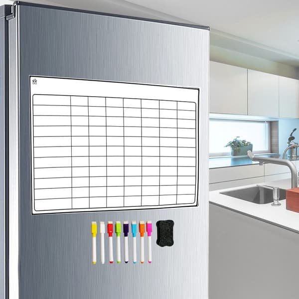 Ukeplanlegger magnetisk for kjøleskap Whiteboard Kalender