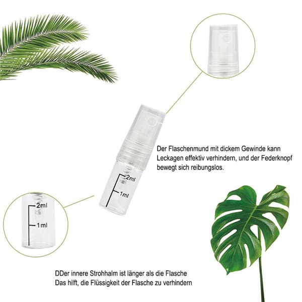 Mini Sprayflasker Forstøver, Tomme Parfume Flasker Bærbare