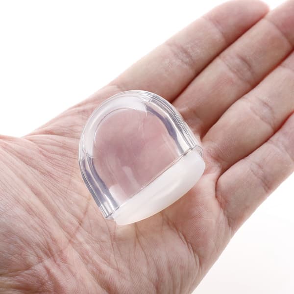 Transparent dørstopper til limning til gulv, til beskyttelse af væg og møbler