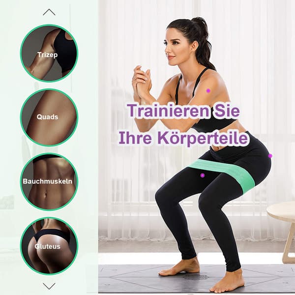 Motståndsband Sport Booty Band Elastisk för Hem & Gym