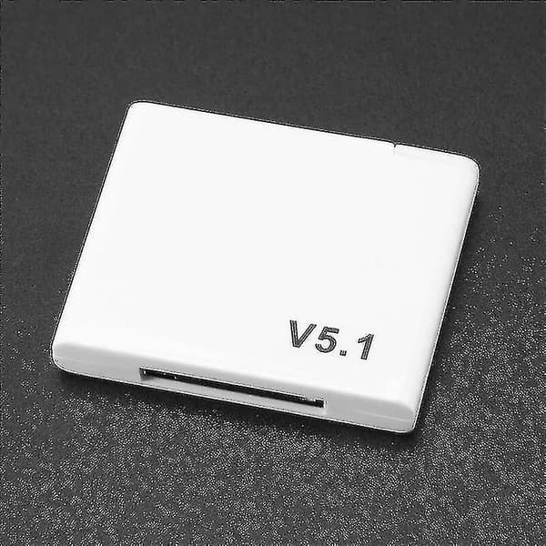 30-bens Bluetooth 5.1 lydmodtager. adapter til musik uden A2dp. hvid